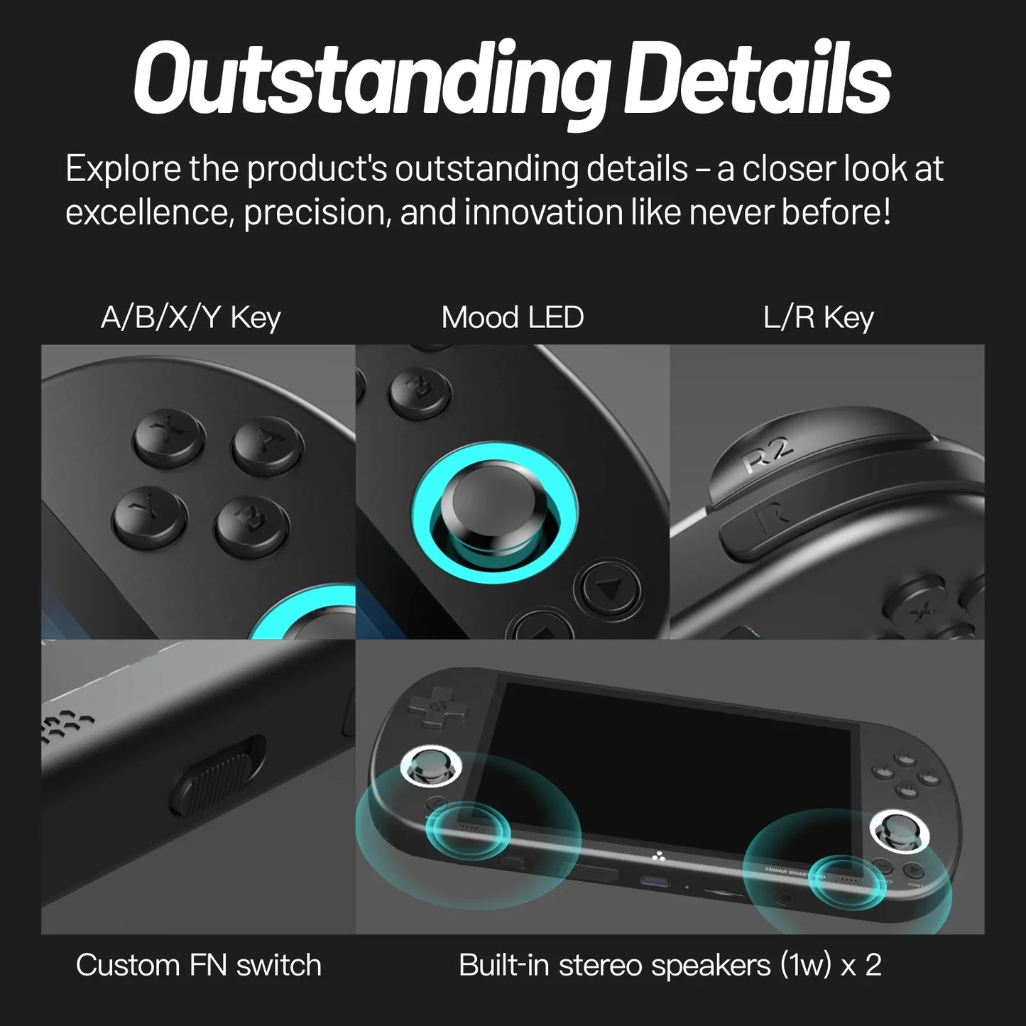 Trimui Smart Pro Handheld Game Console 4.96''IPS Screen Linux System