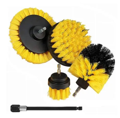 Electric Drill-Brush Head Kit Attachment Power Scrubber Brush For