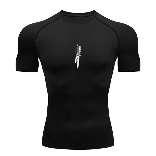 Men's Summer Fitness Gym Sports Running T-Shirt New Hot Selling Anime