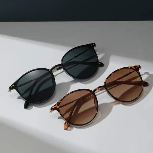 2 Pairs Per Set Small Round Sunglasses Women Cute Skinny Cat Eye