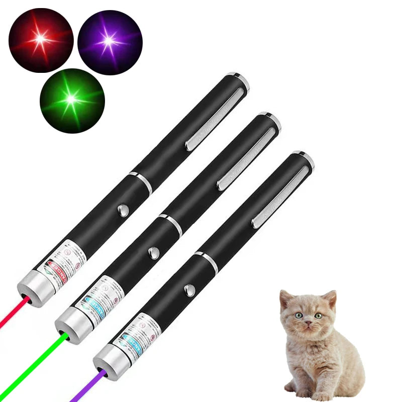 2-in-1 Mini Laser Pointer, LED Pet Training Flashlight, Scratching