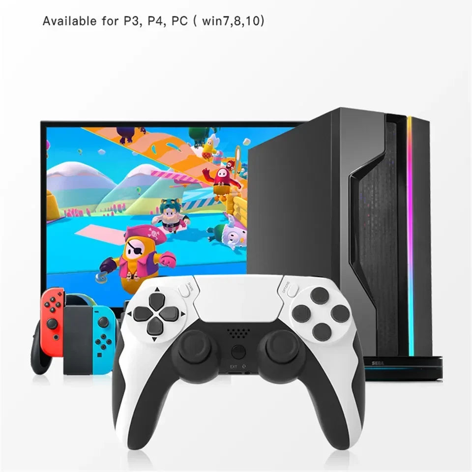 GAMINJA Wireless Controller Bluetooth Gamepad Double Vibration 6Axis