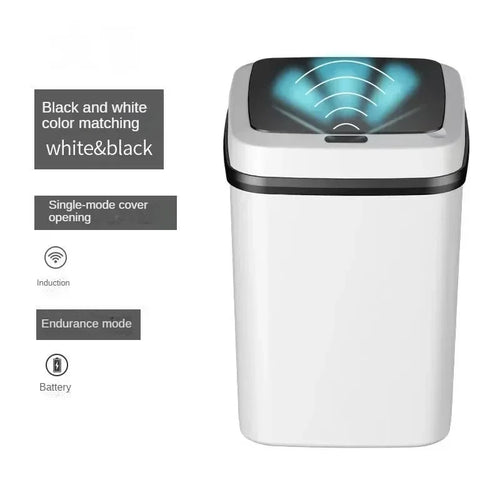 Hot Kitchen Trash Bin 13L Bathroom Touch Trash Can In The Toilet Smart
