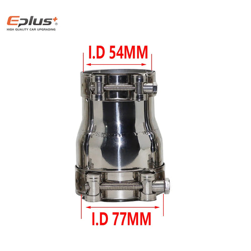 54MM-77MM Universal Stainless Steel Reducer Adapter Motorcycle Car