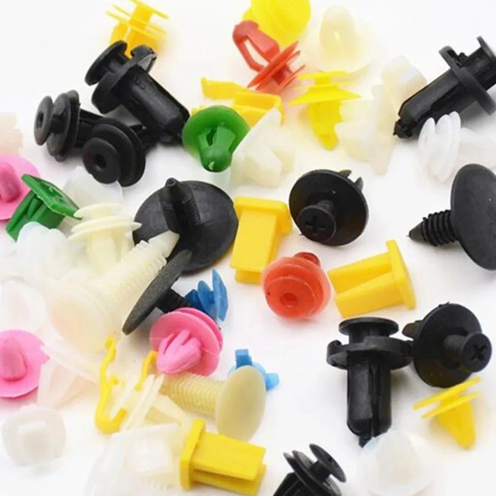 100/50 Pcs Car Clips Fastener Screws Bumper Interior Decoration Auto