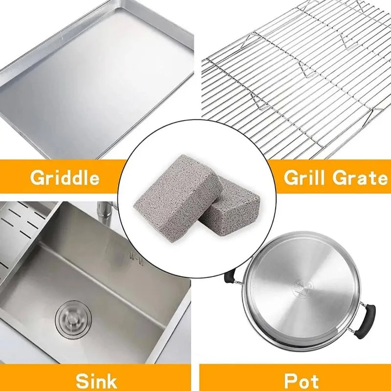 Home Outdoor Barbecue Cleaning Brick Baking Pan Tool High Temperature