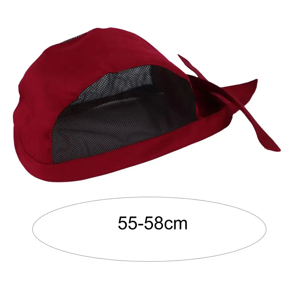 Adult Adjustable Chef Hat Mesh Kitchen Cooking Hat Restaurant Chef
