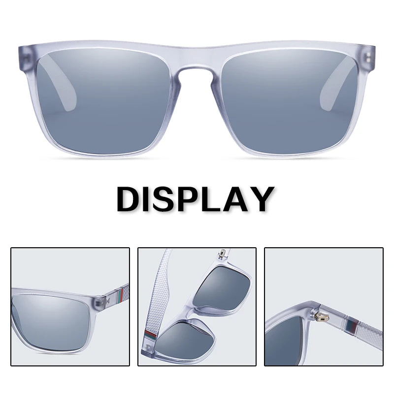 Fashion Square Vintage Polarized Sunglasses Men Women Retro Driving