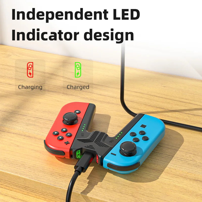 Aolion Charging Grip Bracket for Switch Joycon Handle Gaming