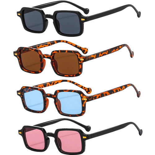 Luxurious Rectangle Sunglasses Women Oval Vintage Brand Designer
