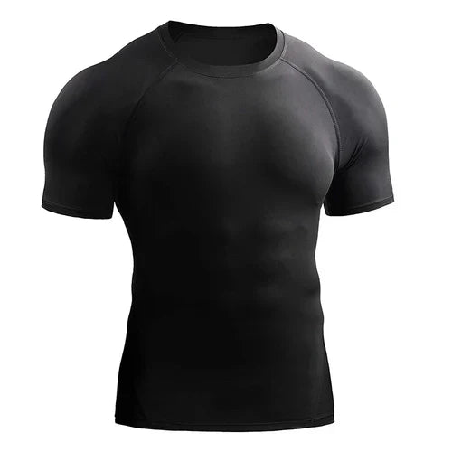 2024 Compression T Shirt Men Summer Sportswear Running T-shirt Elastic