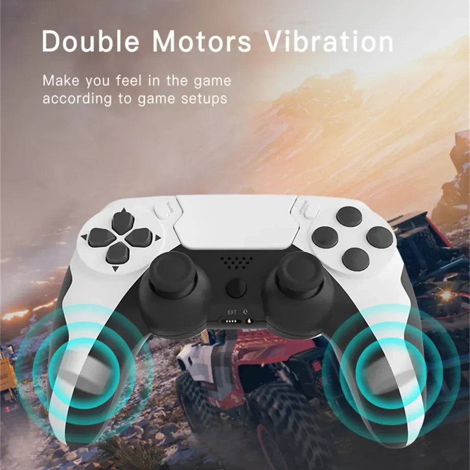 GAMINJA Wireless Controller Bluetooth Gamepad Double Vibration 6Axis