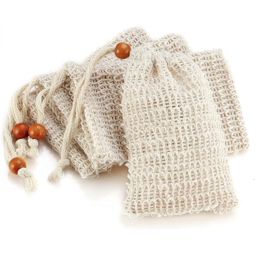 Handmade Soap Bag New Ramie And Jute Bubble Net for Household Bathroom