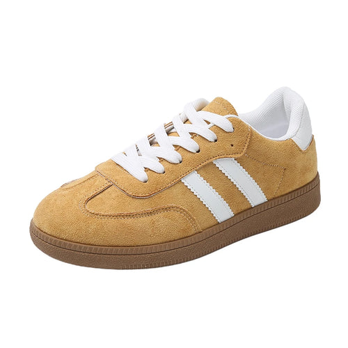 Shoes Woman 2025 Trend Casual Sneakers Comfortable Lace Up Flats