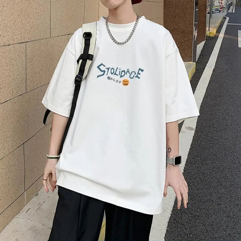 8XL Men Oversize Korean Fashion Loose American Love Puppet Rabbit