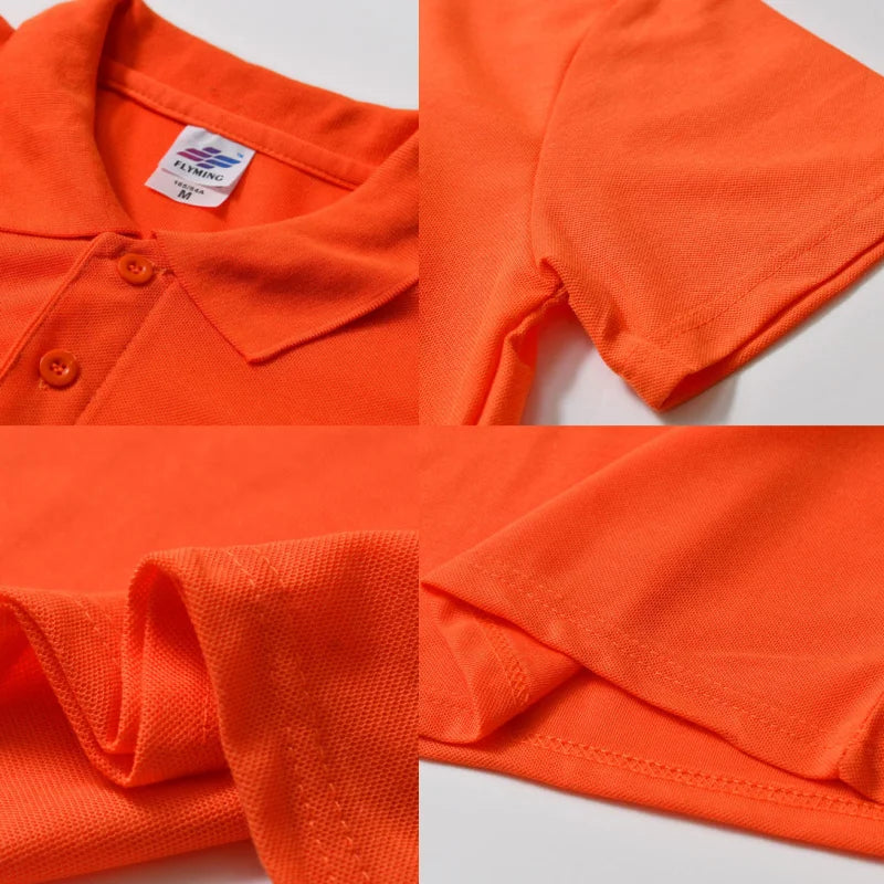 Men's Summer Solid Color Lapel Short-sleeved Casual Daily Outdoor Polo