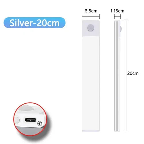 Cabinet Lights Motion Sensor LED Wireless USB Under Ultra Thin Night
