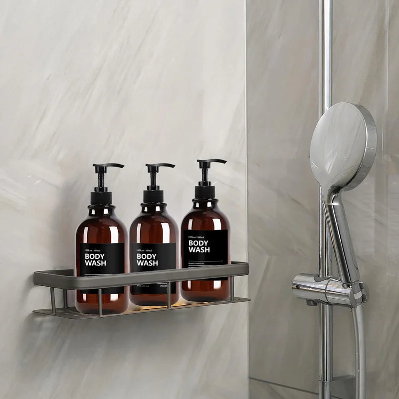 3 Pack 500ml Soap Dispenser With Labels Kitchen Bathroom Shampoo