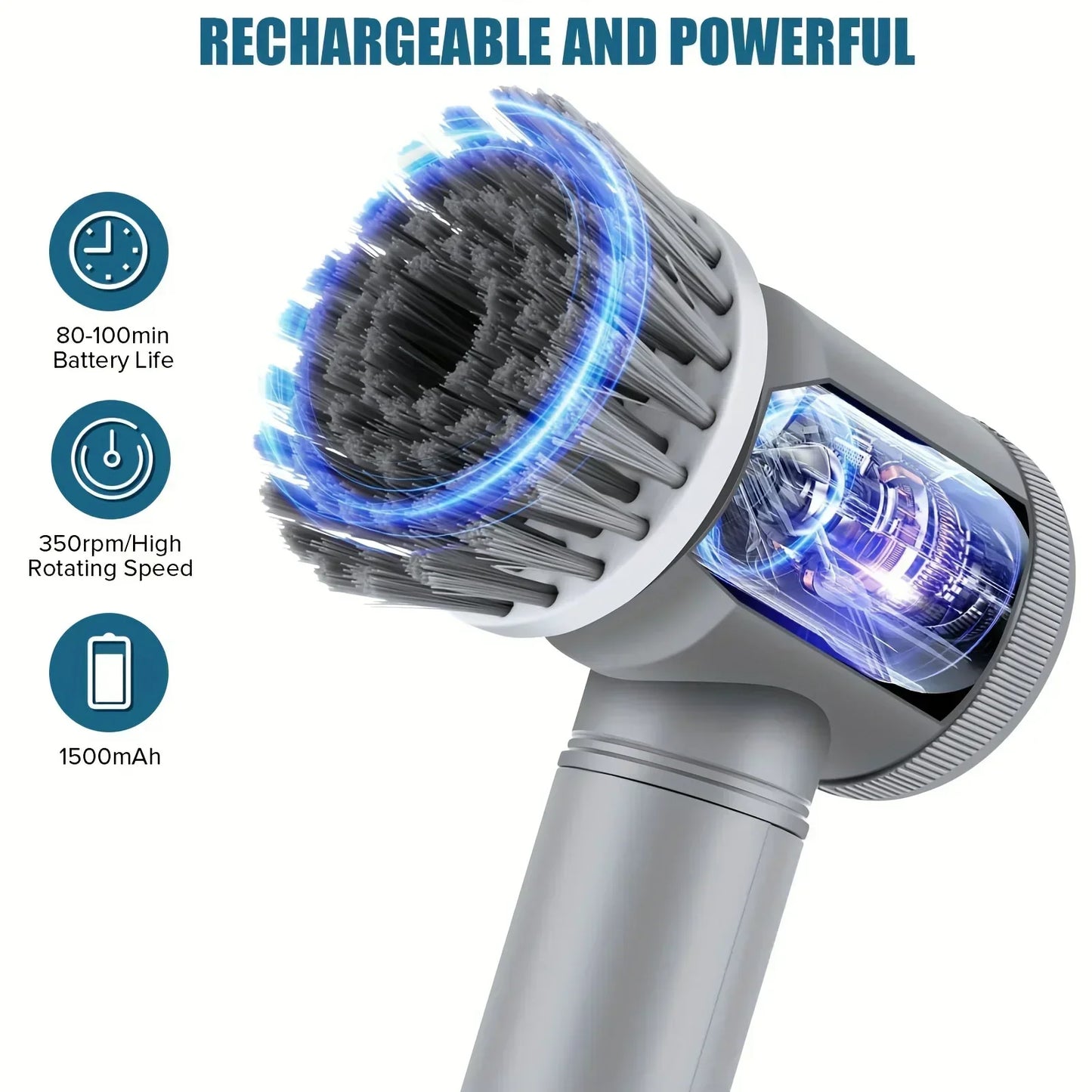 Xiaomi 5 in 1 Powerful Electric Cleaning Brush Spin Scrubber Brush