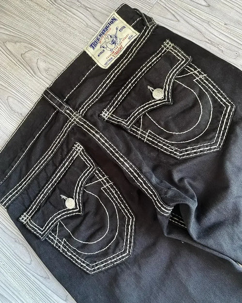 2000’s True Religion Low Rise Y2K Super T Bootcut Flared Jeans Street