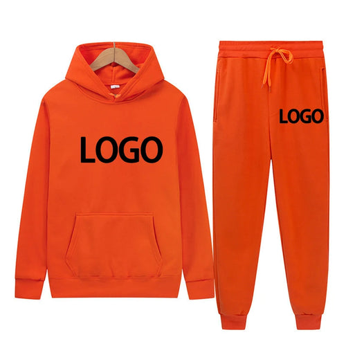 Customized Printed Men Women Tracksuit Hooded Sweatshirts and Jogger