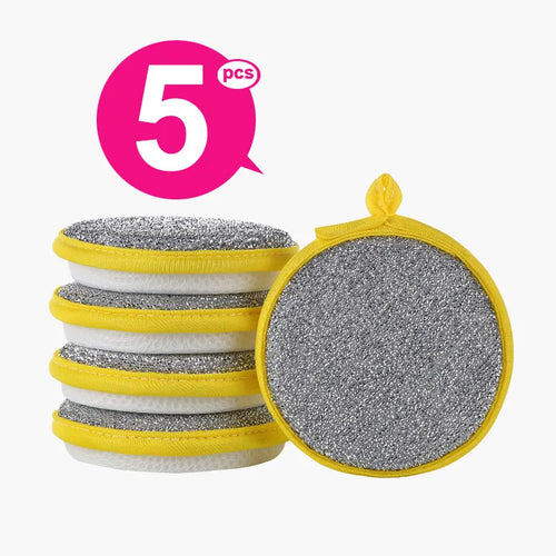10/5/3PCS Double Side Dishwashing Sponge Dish Washing Brush Pan Pot