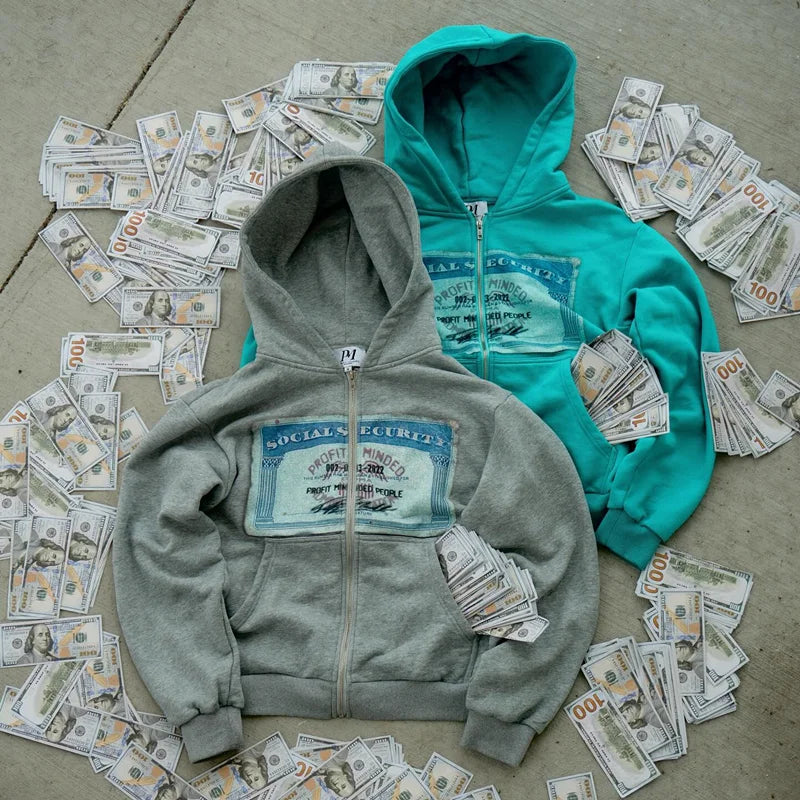 Y2K retro autumn hoodies for men and women printed personalized