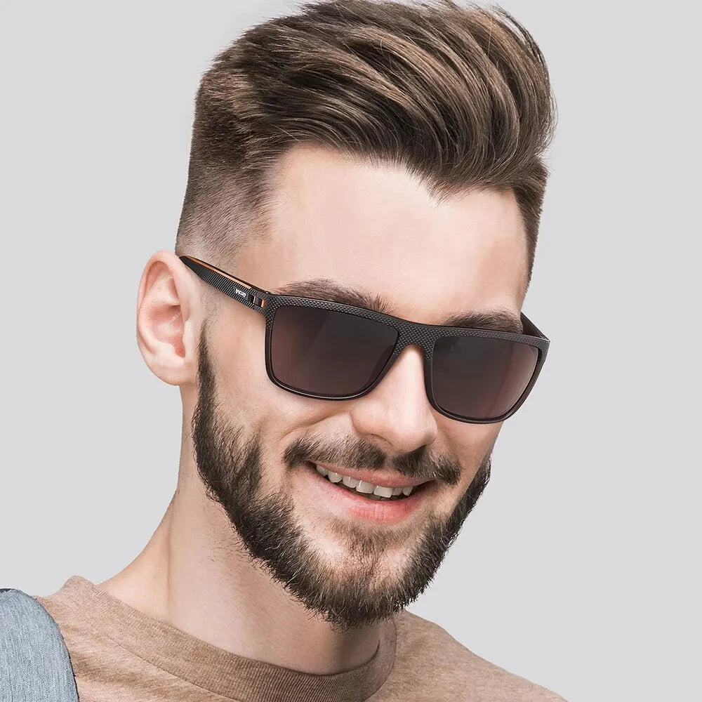 BARCUR Design TR90 Sunglasses Men Polarized Light Weight Sports Sun