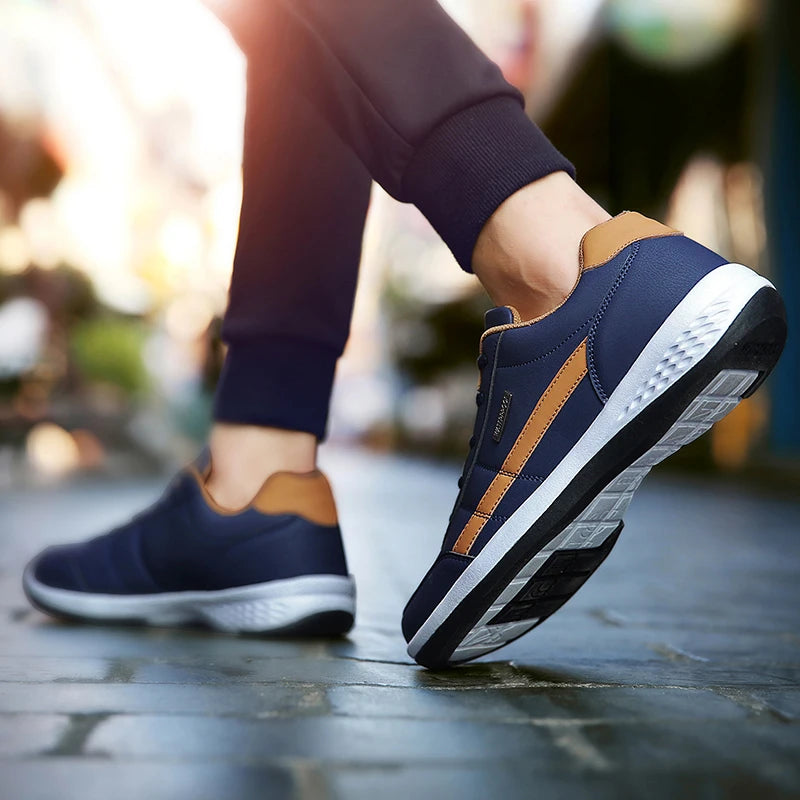 Pu Leather Men Shoes Sneakers Trend Casual Breathable Leisure Male