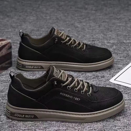 Spring Autumn Men's Casual Sneakers Waterproof Vulcanized Shoes 2024