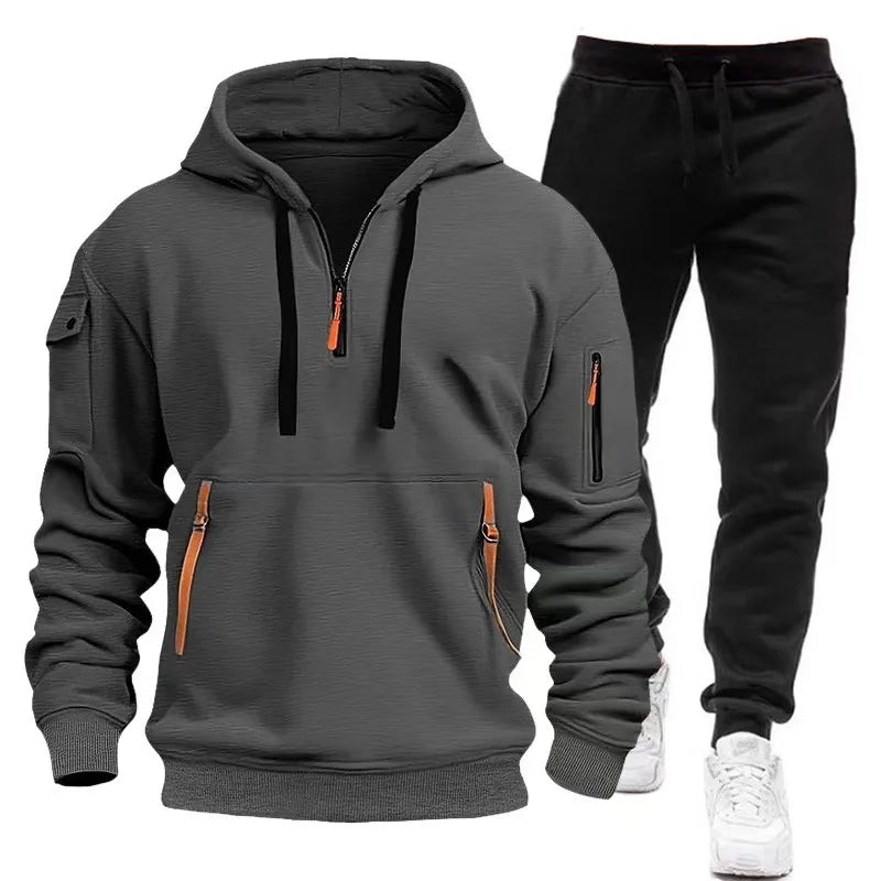 2024 Fashion Sportswear Plus Pants Sweatshirts Fleece Zipper Casual