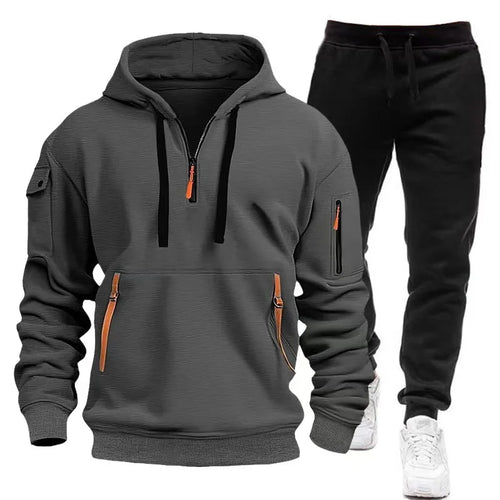 2024 Fashion Sportswear Plus Pants Sweatshirts Fleece Zipper Casual