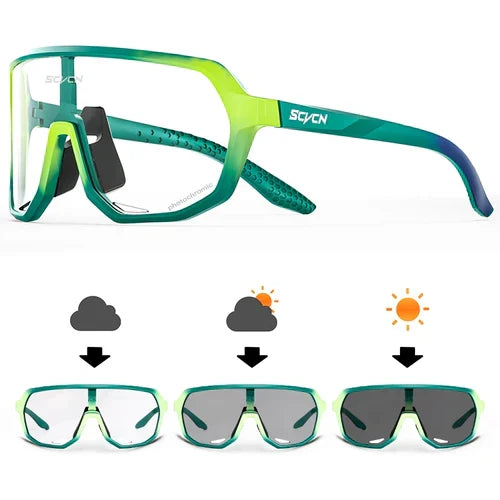 SCVCN Outdoor Sport Bike Photochromic Sunglasses Men Women bicycle MTB