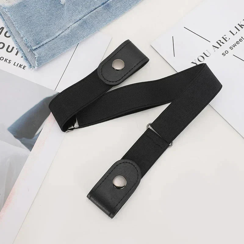 Buckle-Free Belt For Jean Pants,Dresses,No Buckle Stretch Elastic
