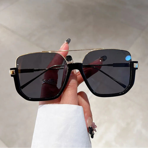 Sunglasses Retro Large Frame Net Red Glasses Ins Women's Sunglasses