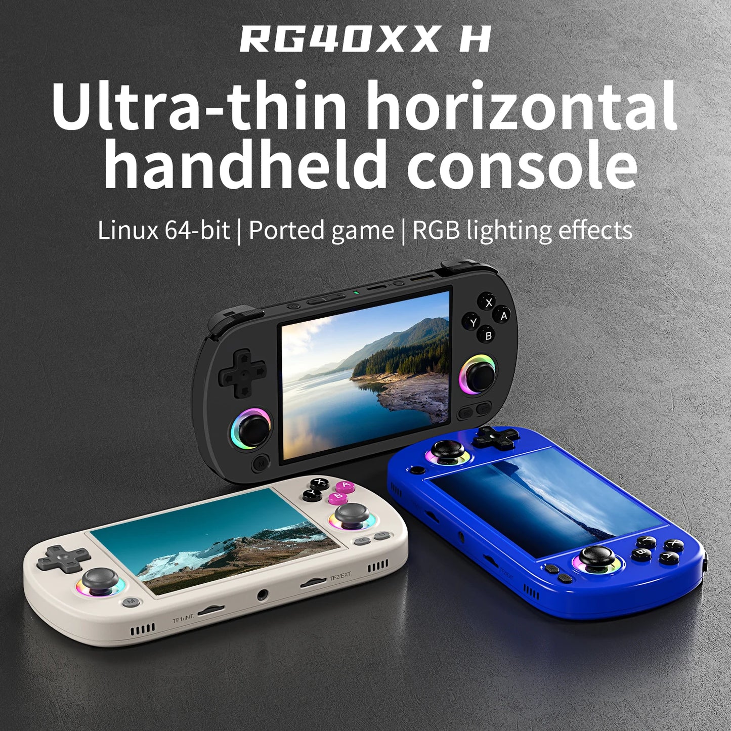 ANBERNIC RG40XX H Handheld Game Console Linux 64-bit System 4.0 inch