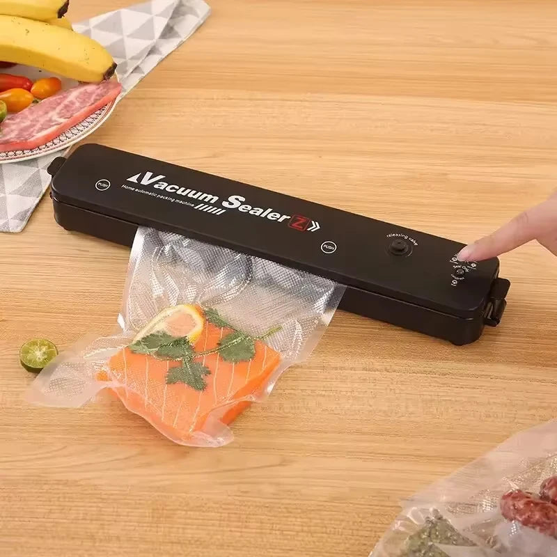 Kitchen Home Vacuum Sealer Food Preservation Plastic Bags Sealer
