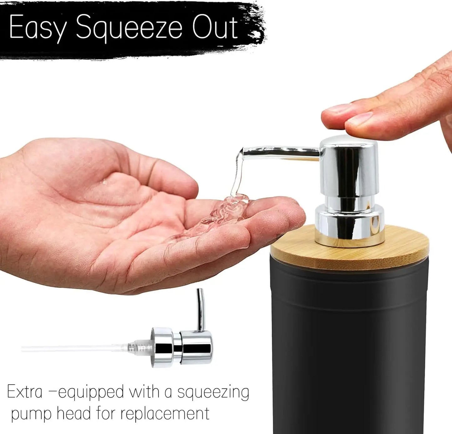4-piece black bathroom accessories set, plastic toothbrush holder with