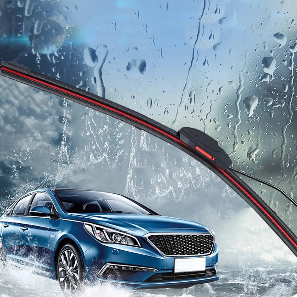 Universal Car Windshield Wiper Blades Double Layer Soft Rubber