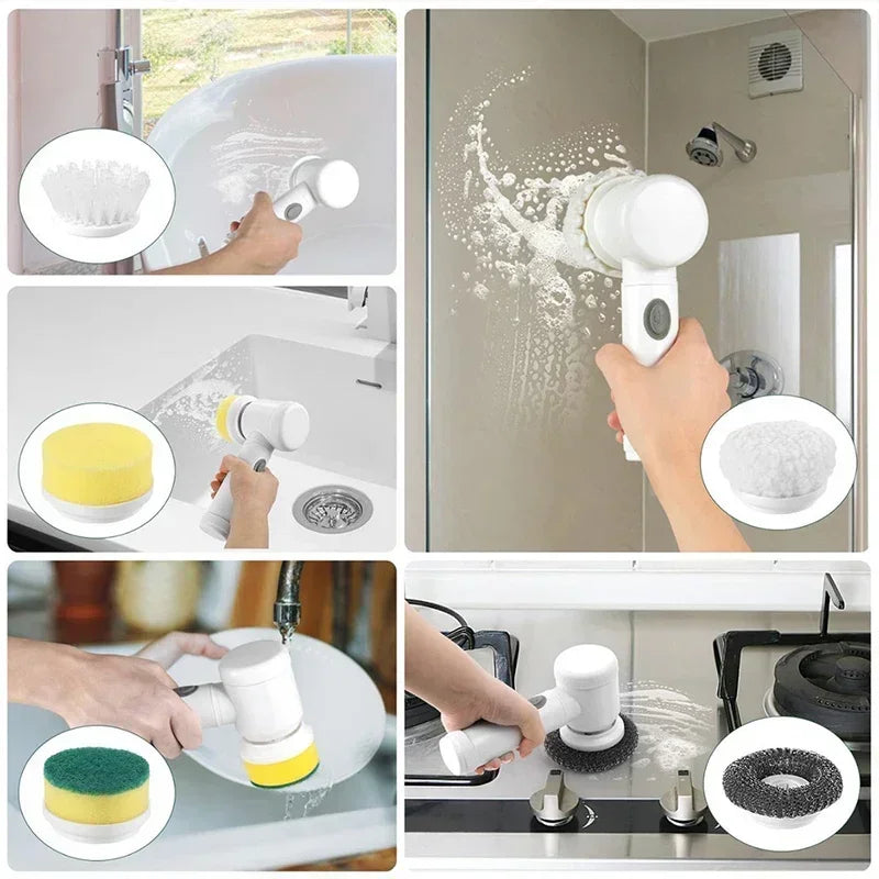 Xiaomi 5 in 1 Powerful Electric Cleaning Brush Spin Scrubber Brush