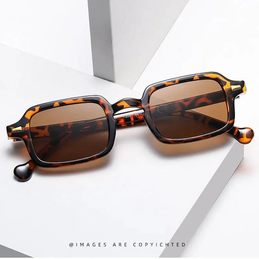 Simple Square Sunglasses Men and Women Retro Glasses Summer Sunshade