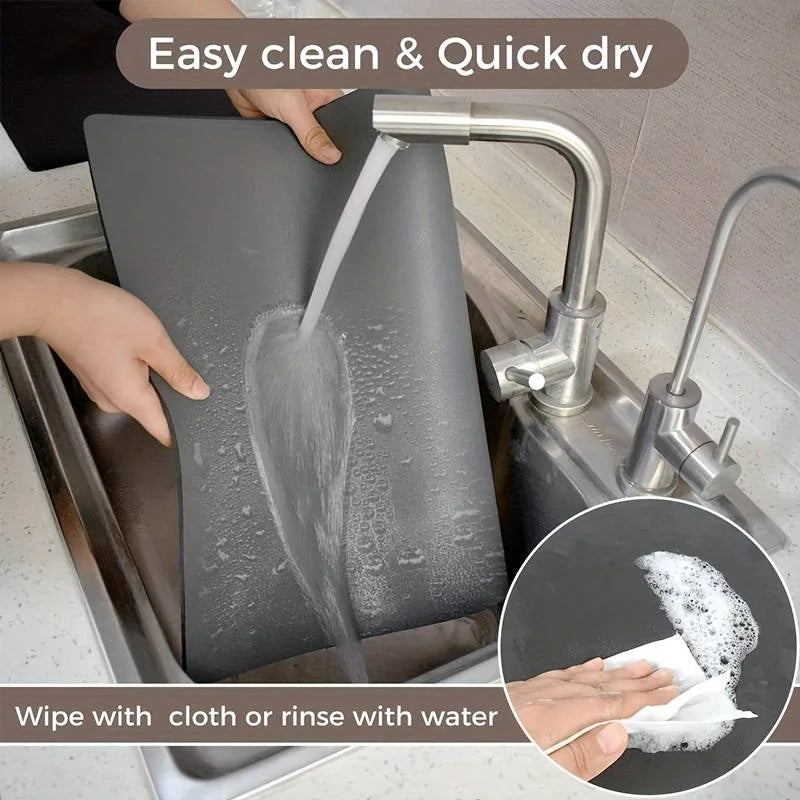 1pc Coffee Mat Coffee Bar Accessories Absorbent Dish Drying Mat For
