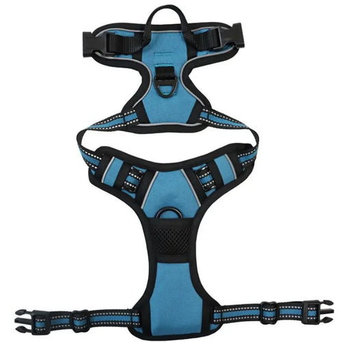 Pet Dog Harness Reflective Adjustable Breathable Vest Chest Strap for