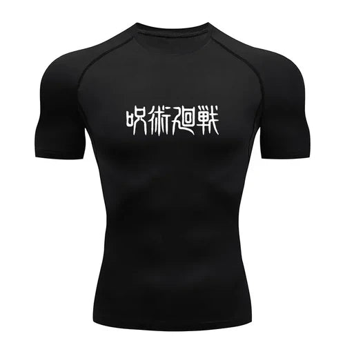 Men's Summer Fitness Gym Sports Running T-Shirt New Hot Selling Anime