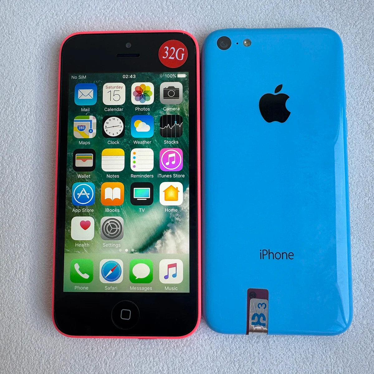 Original 4.0" iPhone 5C 3G Dual Core Mobile Cellphone 32GB ROM WIFI IOS Old Phone Unlocked CellPhone 1510mAh Battery