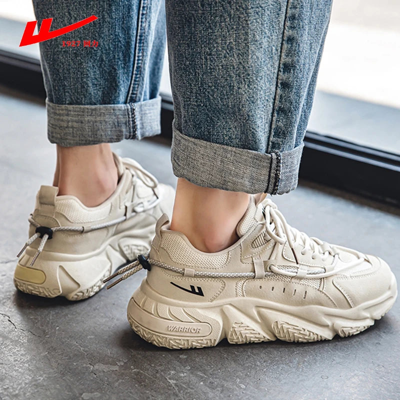 Warrior Sneakers For Men 2023 Spring Platform Arches Ventilate Male