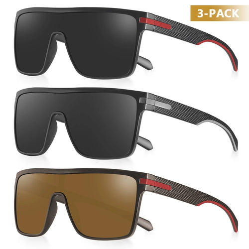 CRIXALIS Fashion Polarized Sunglasses For Men Square Oversized Anti