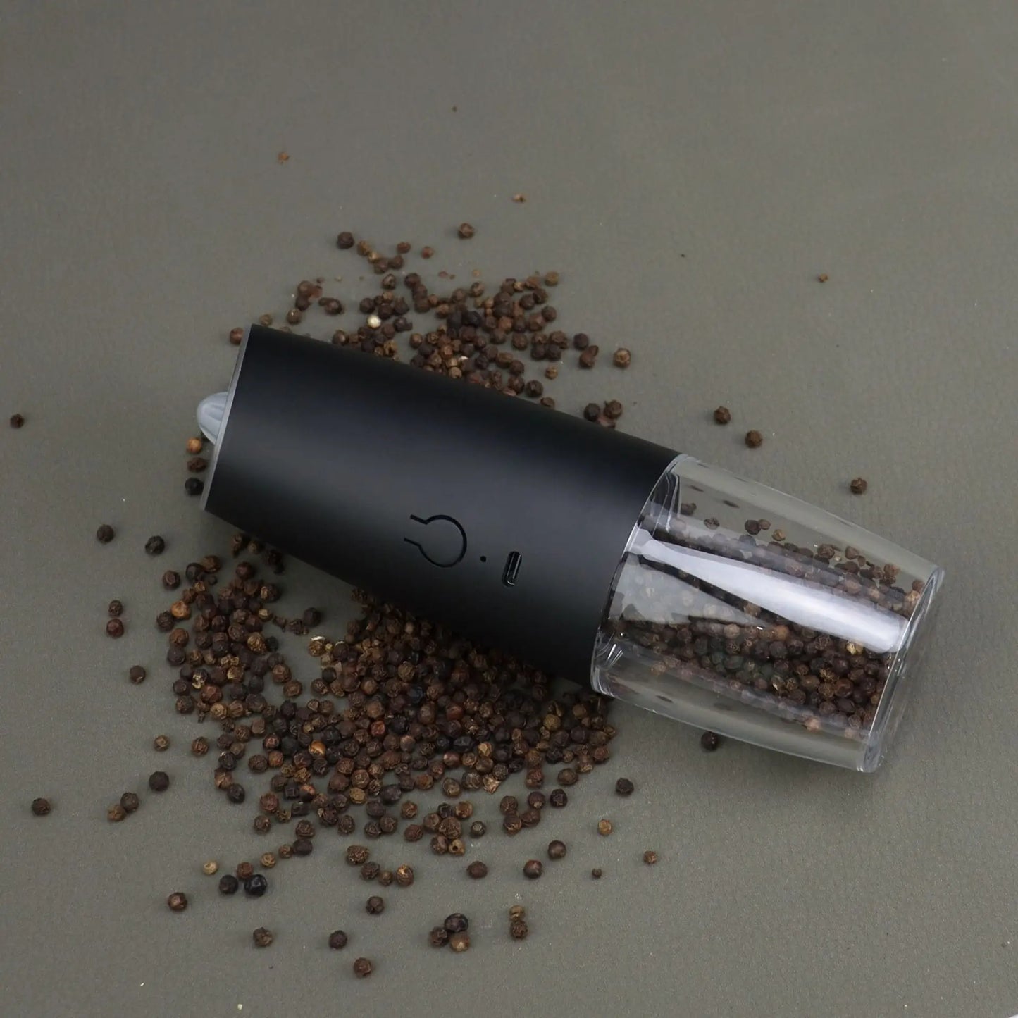 2PCElectric Pepper Grinder Salt And Pepper Grinder USB Rechargeable