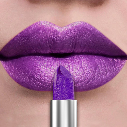 21Colors Bold & Intense Glitter Shiny Metallic Lipstick Pearlescent