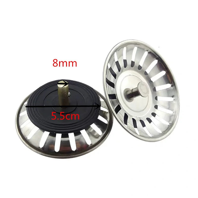 Stainless Steel Kitchen Sink Strainer Bathtub Hair Catcher Stopper